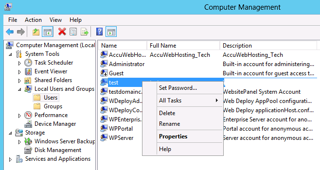 how to check user password in windows server 2012