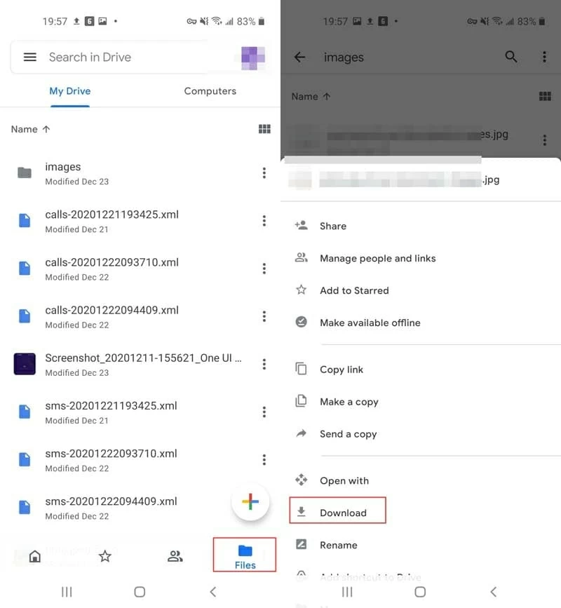 How can I Recover Deleted Photos from Android Gallery using Google Drive
