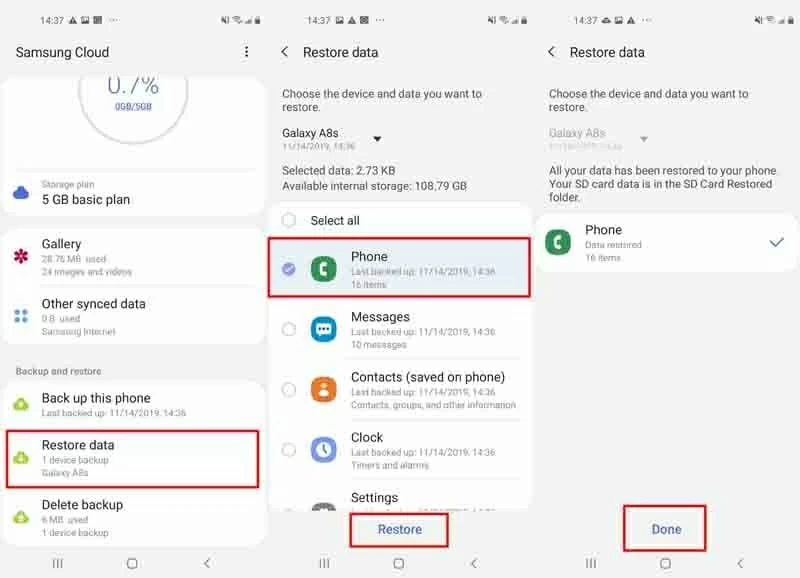 restore call history free