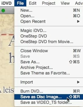 burn iMovie to DVD