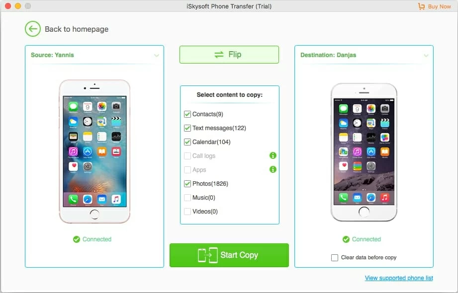 transfer SMS from iPhone to iPhone