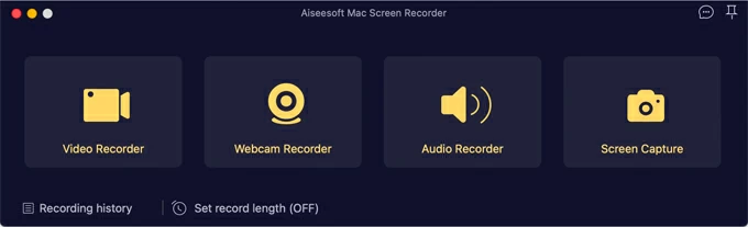 record keynote presentation with webcam