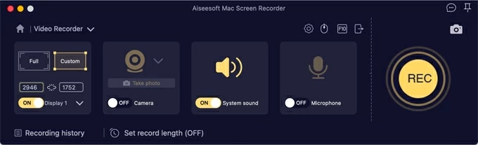 recording a presentation on keynote