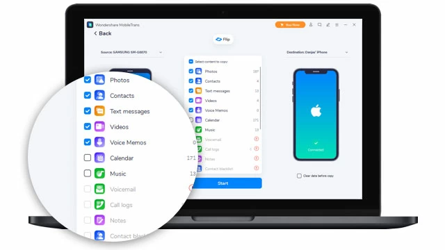 Support all types of data