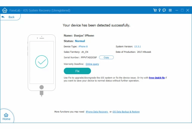 Download appropriate firmware
