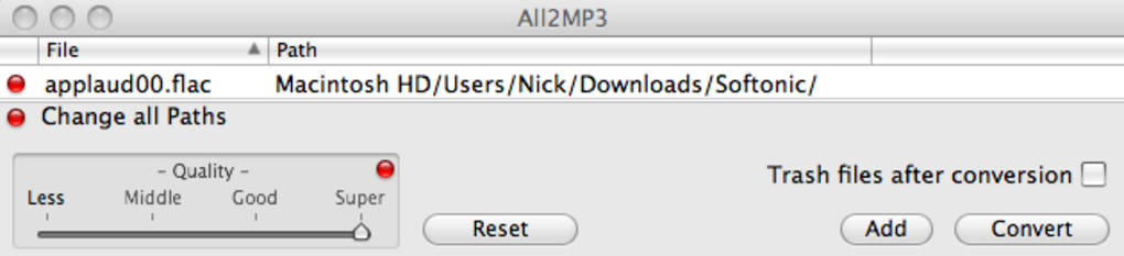 Free WAV to mp3 converter for Mac