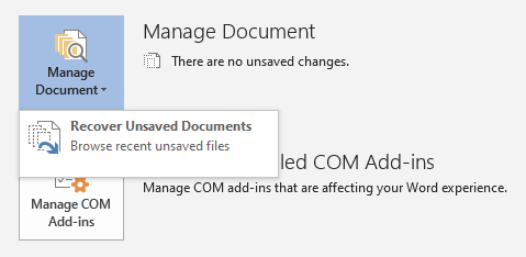 Can I Retrieve a Word Document That Wasn't Saved in Win 8