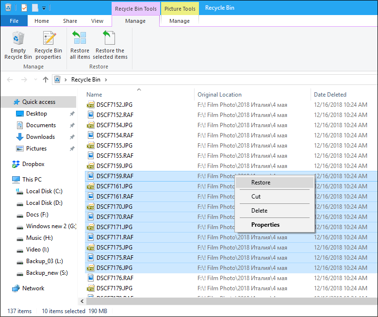 macrium reflect free restore selected folders
