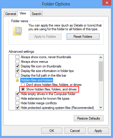 Permanently Deleted Old Folders on Windows 8.1, 8