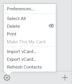 export iPhone vCard to Mac