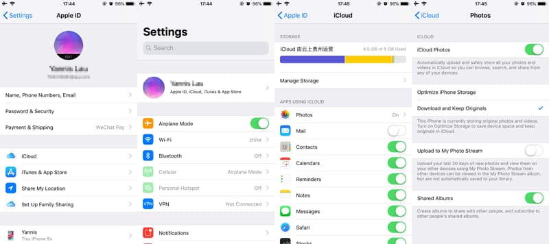 backup videos from iPhone to iCloud