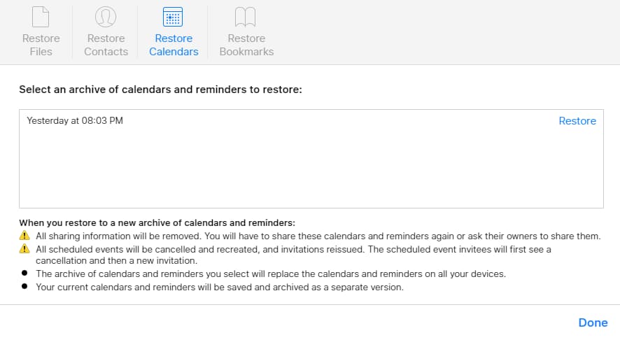 restore deleted reminders on iPhone free