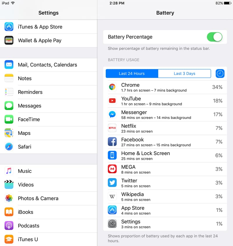 iPad screen is black but I can hear it