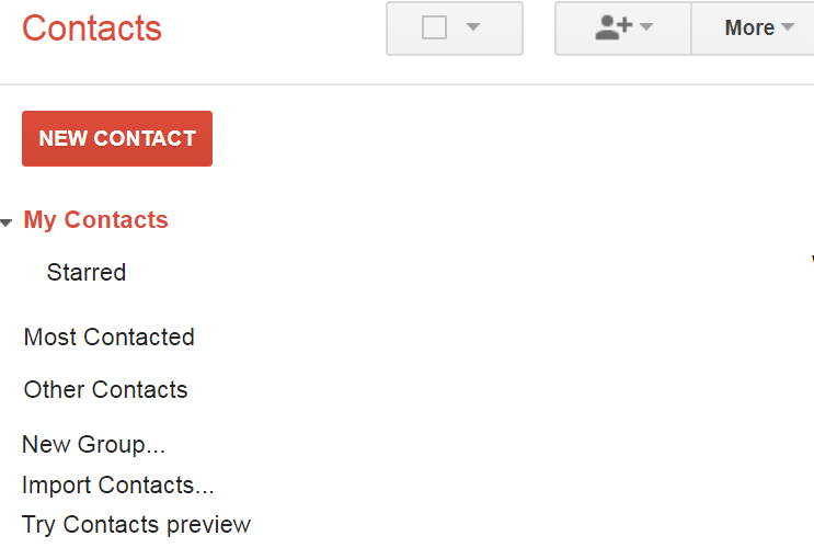 Import contacts to Google Contacts