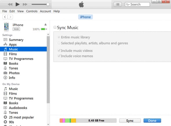 move music from Samsung and add to iPhone with iTunes