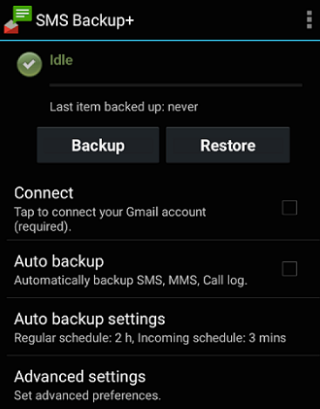 back up Android messages and view on iPhone