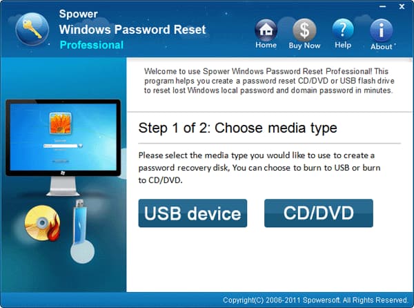 create a Windows 10 reset password USB drive