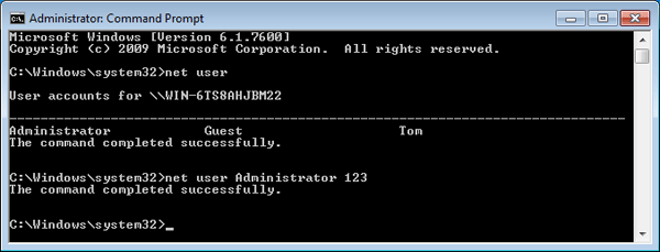 Unlock Forgotten ASUS Laptop Password in Windows 7