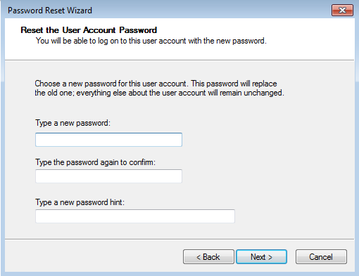 lost password for windows 7 starter