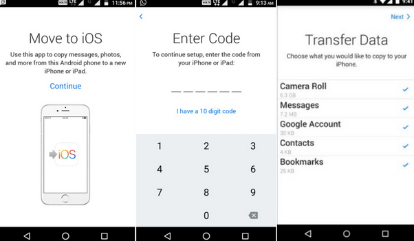 move contacts from Samsung to iPhone 